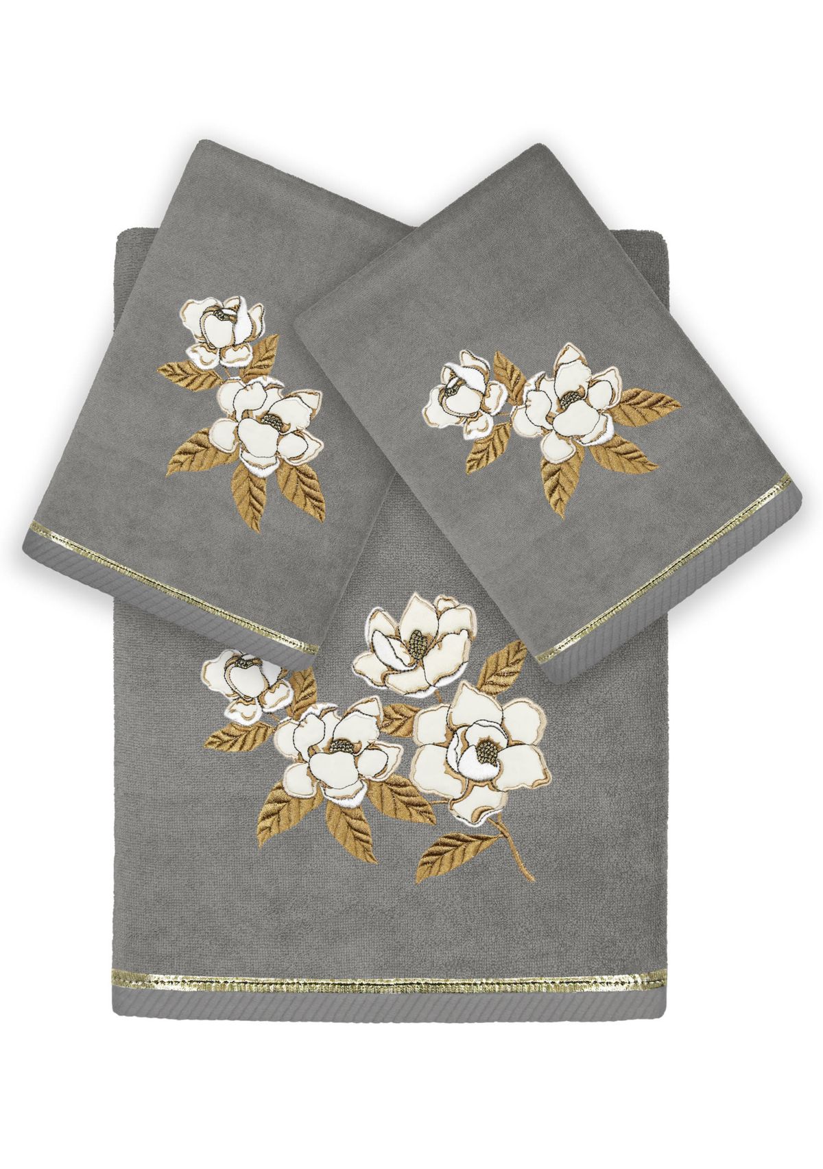 MAGGIE 3PC Embellished Towel Set