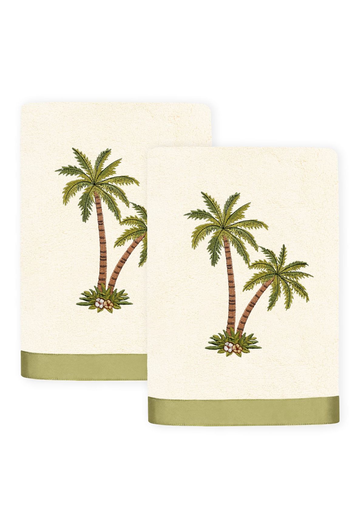 PALMERA 2PC Embellished Hand Towel Set