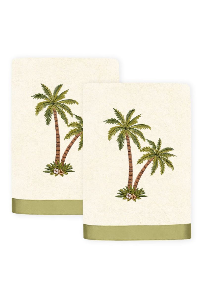 PALMERA 2PC Embellished Hand Towel Set