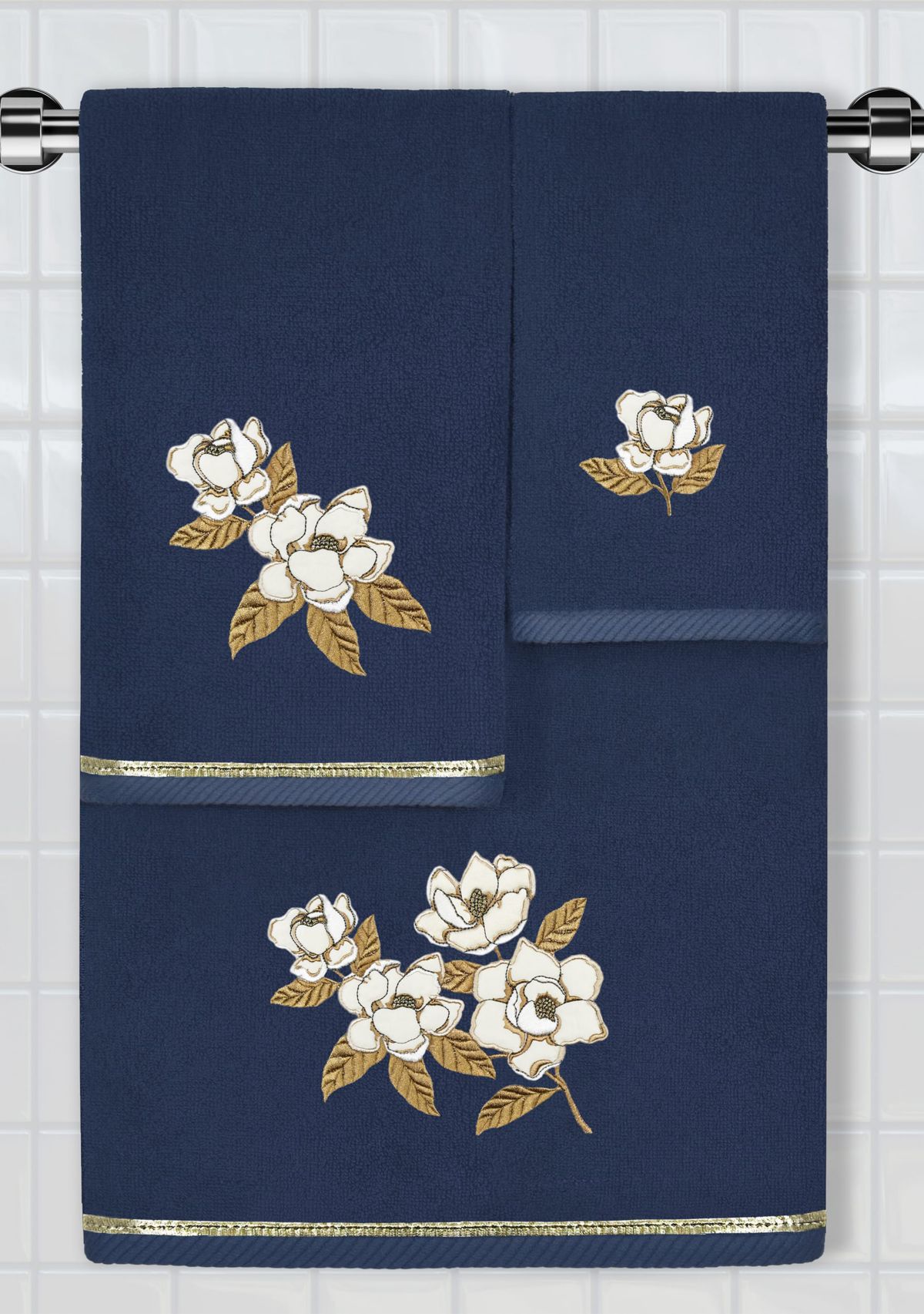 MAGGIE 3PC Embellished Towel Set