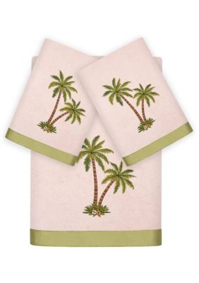 Linum Home Textiles PALMERA 3PC Embellished Towel Set