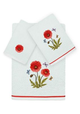Linum Home Textiles POLLY 3PC Embellished Towel Set
