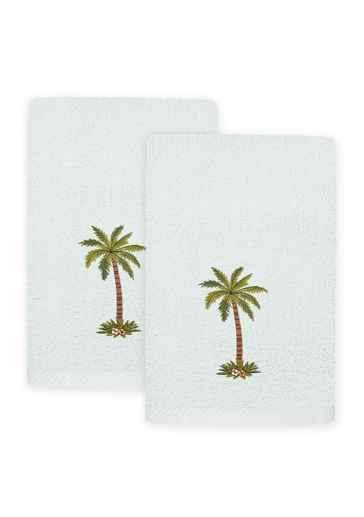 PALMERA 2PC Embellished Fingertip Towel Set