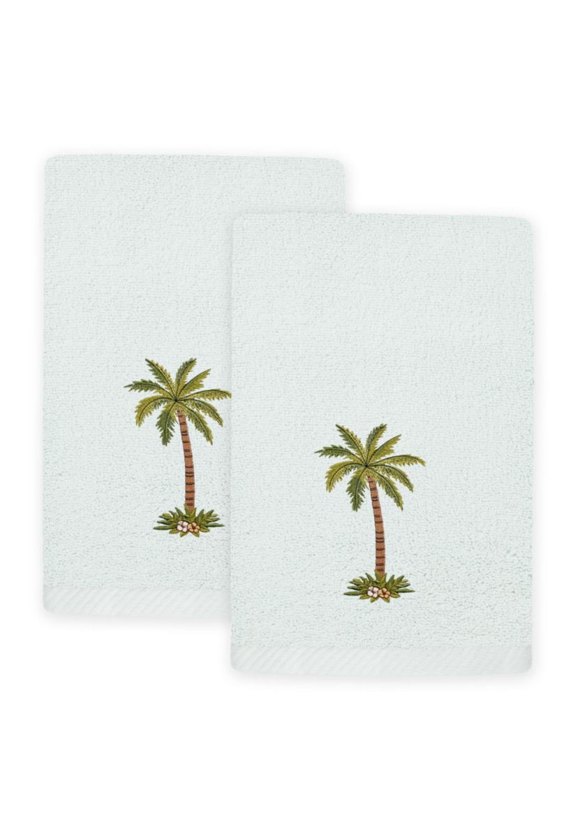 PALMERA 2PC Embellished Fingertip Towel Set
