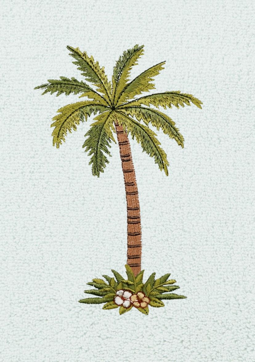 PALMERA 2PC Embellished Fingertip Towel Set