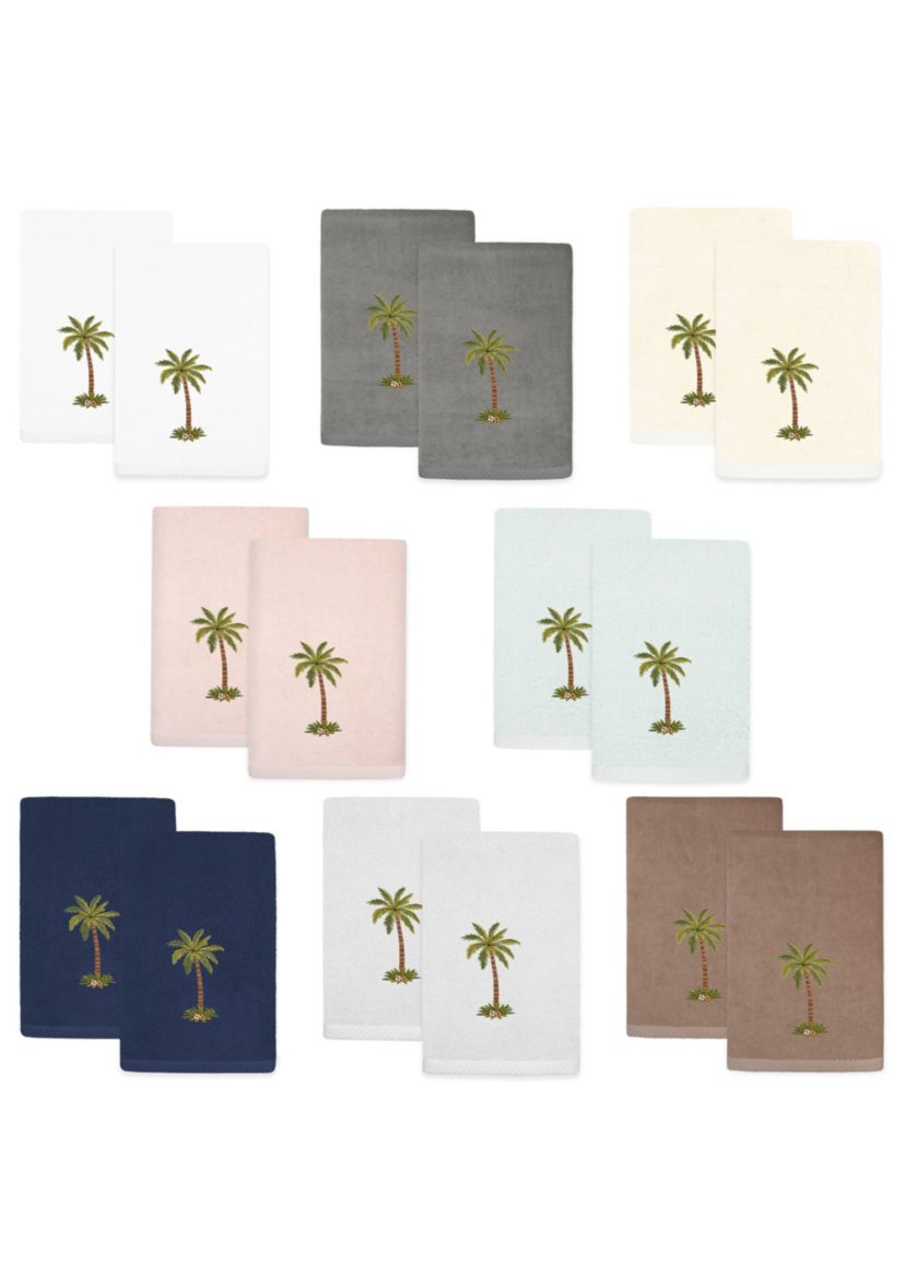 PALMERA 2PC Embellished Fingertip Towel Set