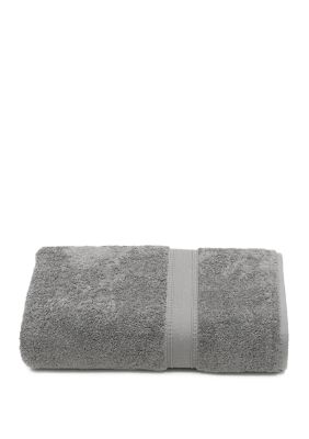 Linum Home Textiles Turkish Cotton Sinemis Terry Bath Towel, Grey