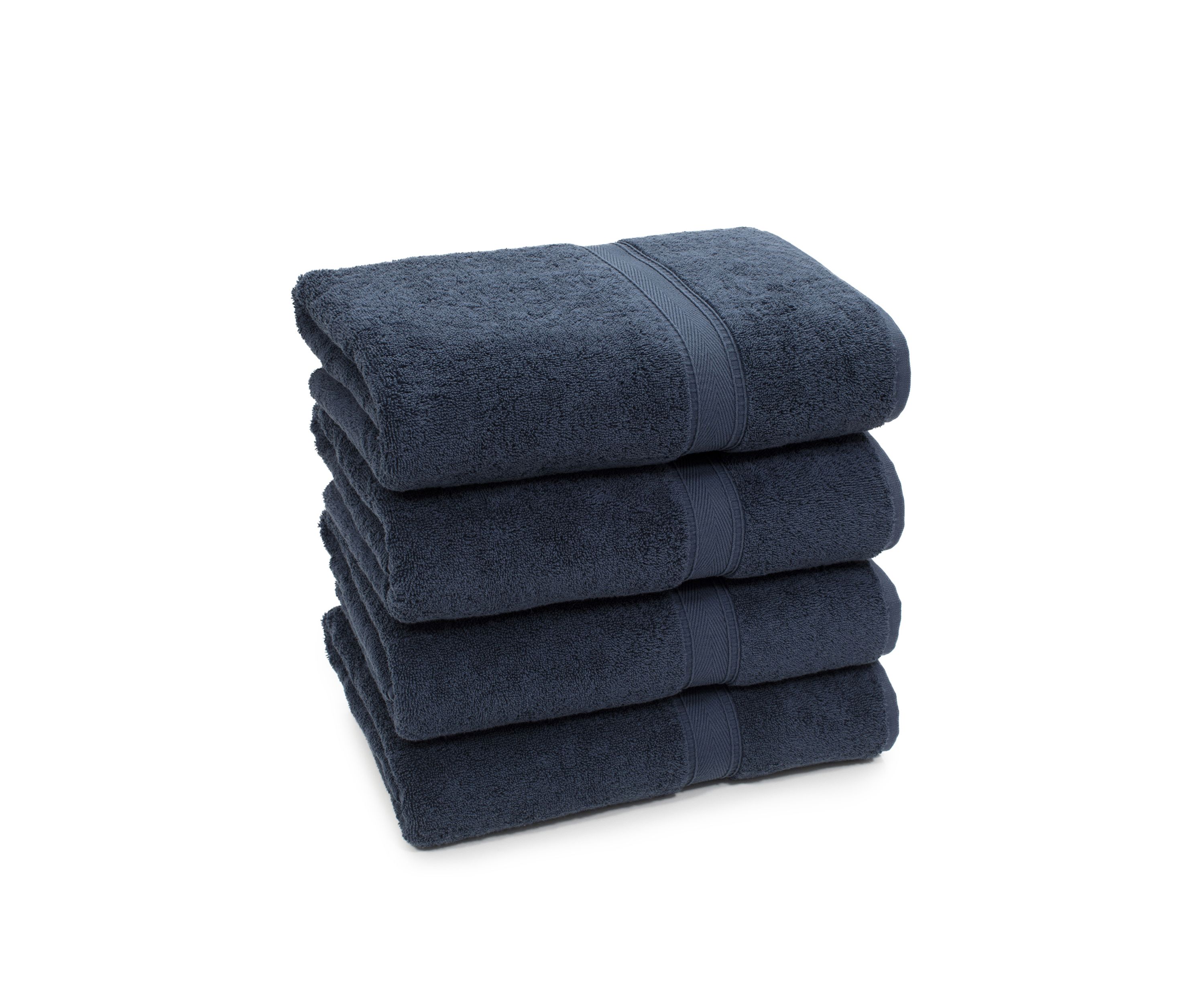 Set of 4 Turkish Cotton Sinemis Terry Bath Towels Set