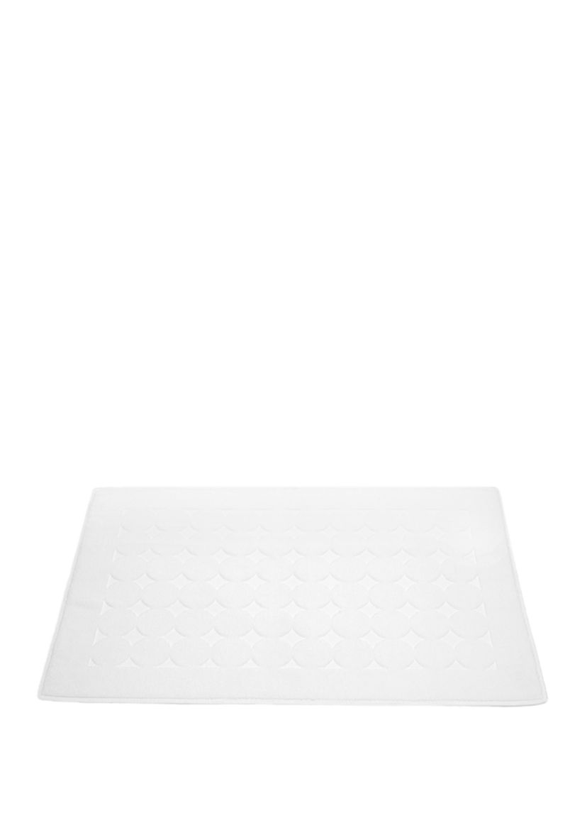 Turkish Cotton Sinemis Circle Design Bath Mat