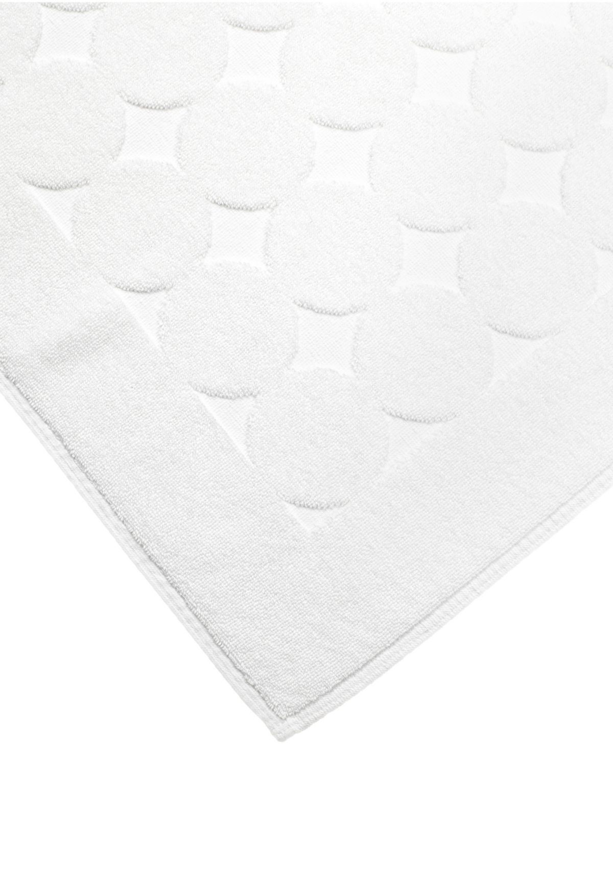 Turkish Cotton Sinemis Circle Design Bath Mat