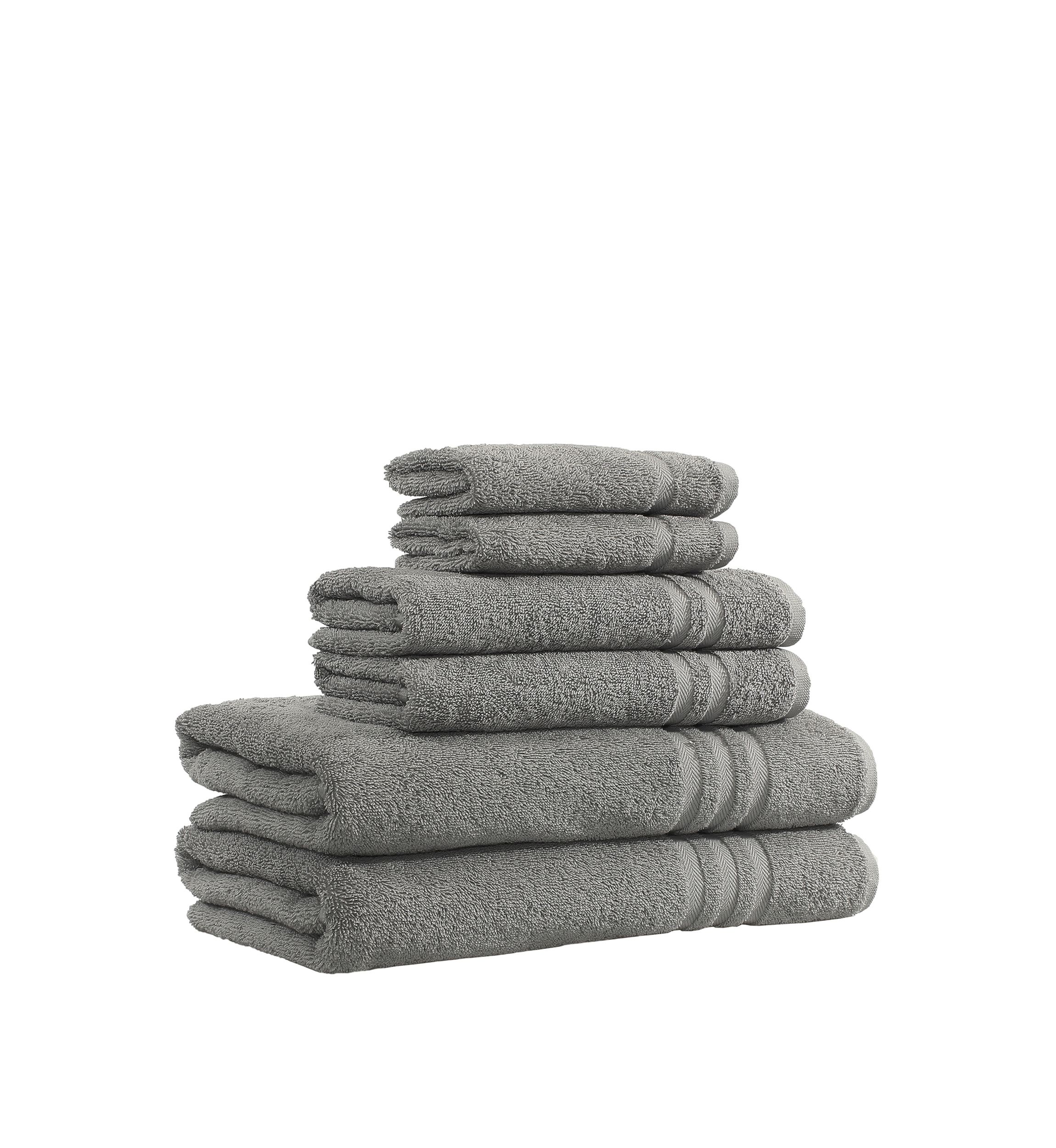 6 Piece Turkish Cotton Denzi Towel Set