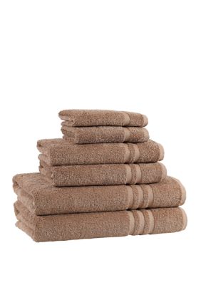 Linum Home Textiles 6 Piece Turkish Cotton Denzi Towel Set