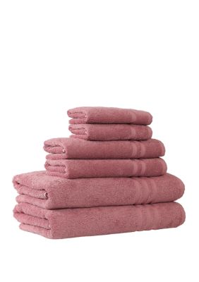 Linum Home Textiles 6 Piece Turkish Cotton Denzi Towel Set