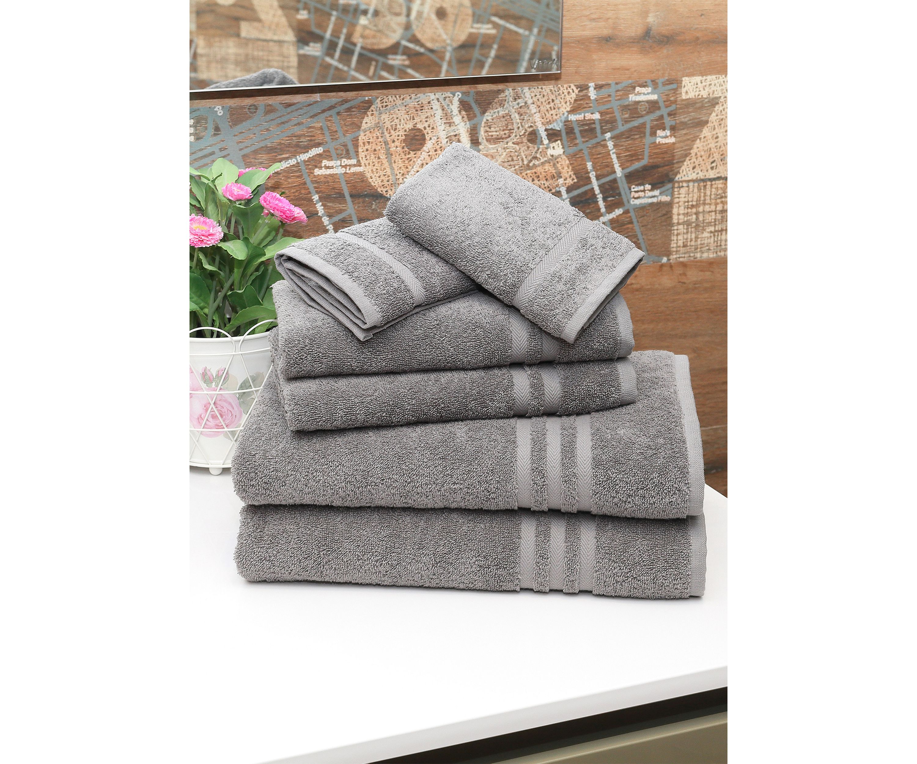 Concierge Collection 100% Turkish Cotton Quick-Dry 10pc Towel Set