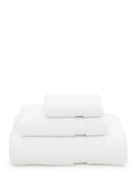 Linum Home Textiles 3 Piece Turkish Cotton Sinemis Terry Towel Set, White
