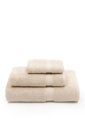 Linum Home Textiles 3 Piece Turkish Cotton Sinemis Terry Towel Set, Beige
