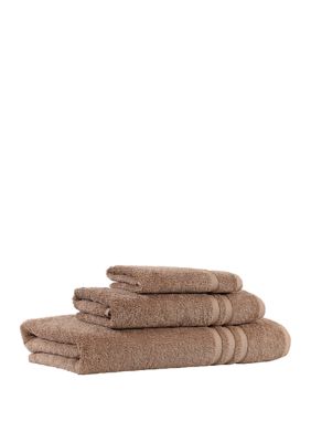 Linum Home Textiles 3 Piece Turkish Cotton Denzi Towel Set