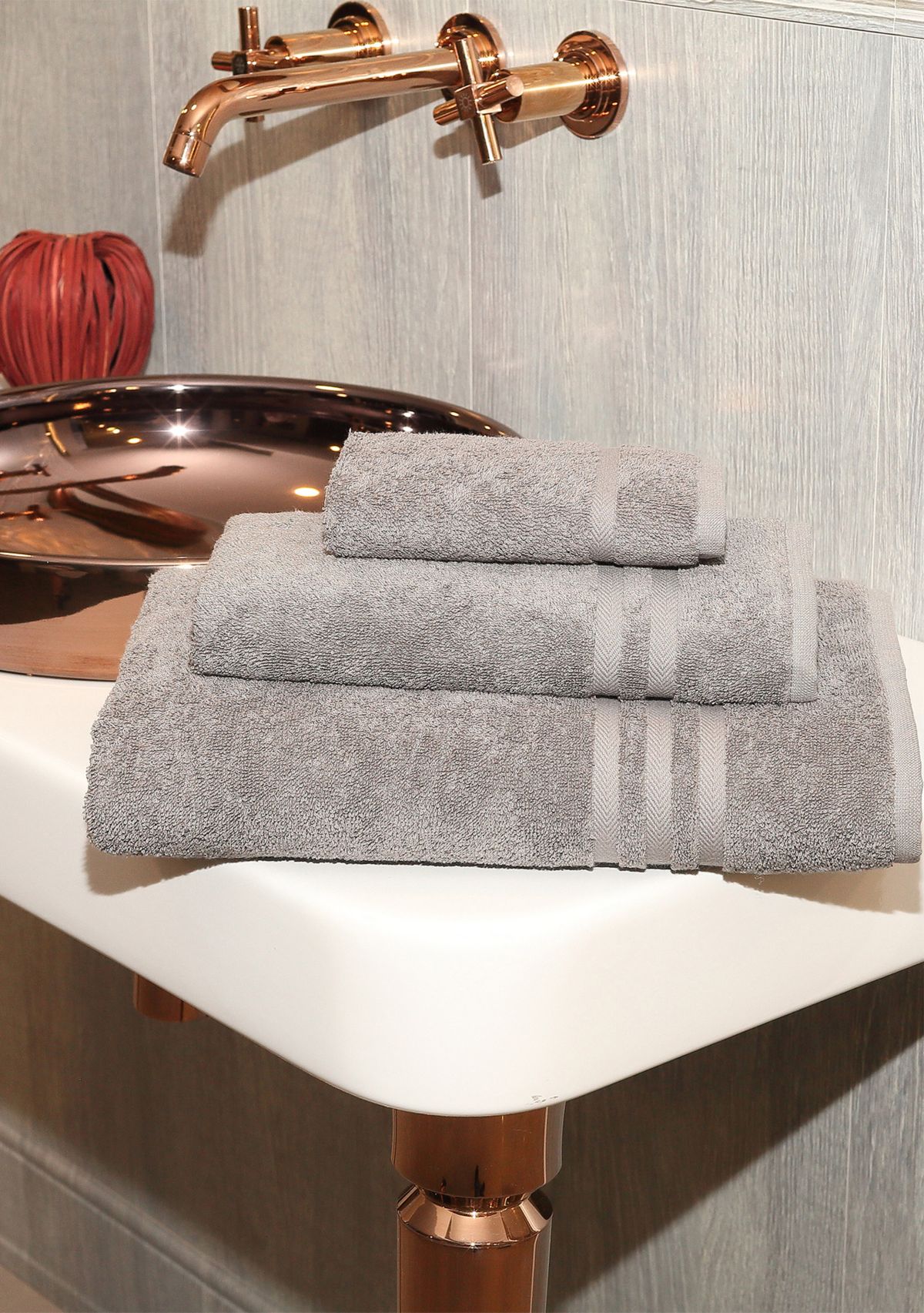 3 Piece Turkish Cotton Denzi Towel Set
