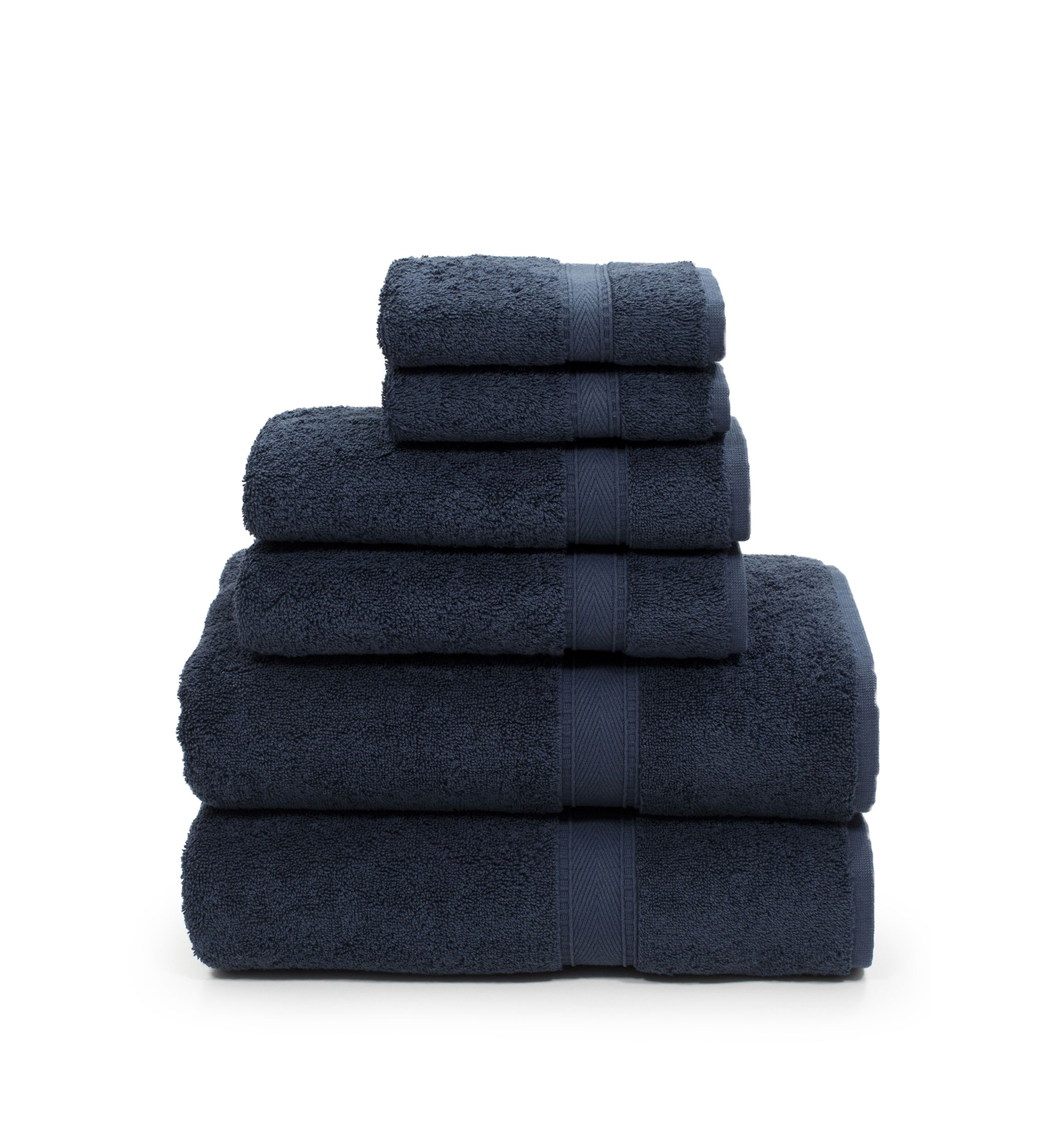 6 Piece Turkish Cotton Sinemis Terry Towel Set