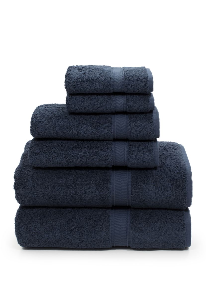 6 Piece Turkish Cotton Sinemis Terry Towel Set