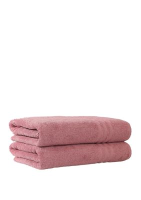 Linum Home Textiles Set of 2 Turkish Cotton Denzi Bath Towels