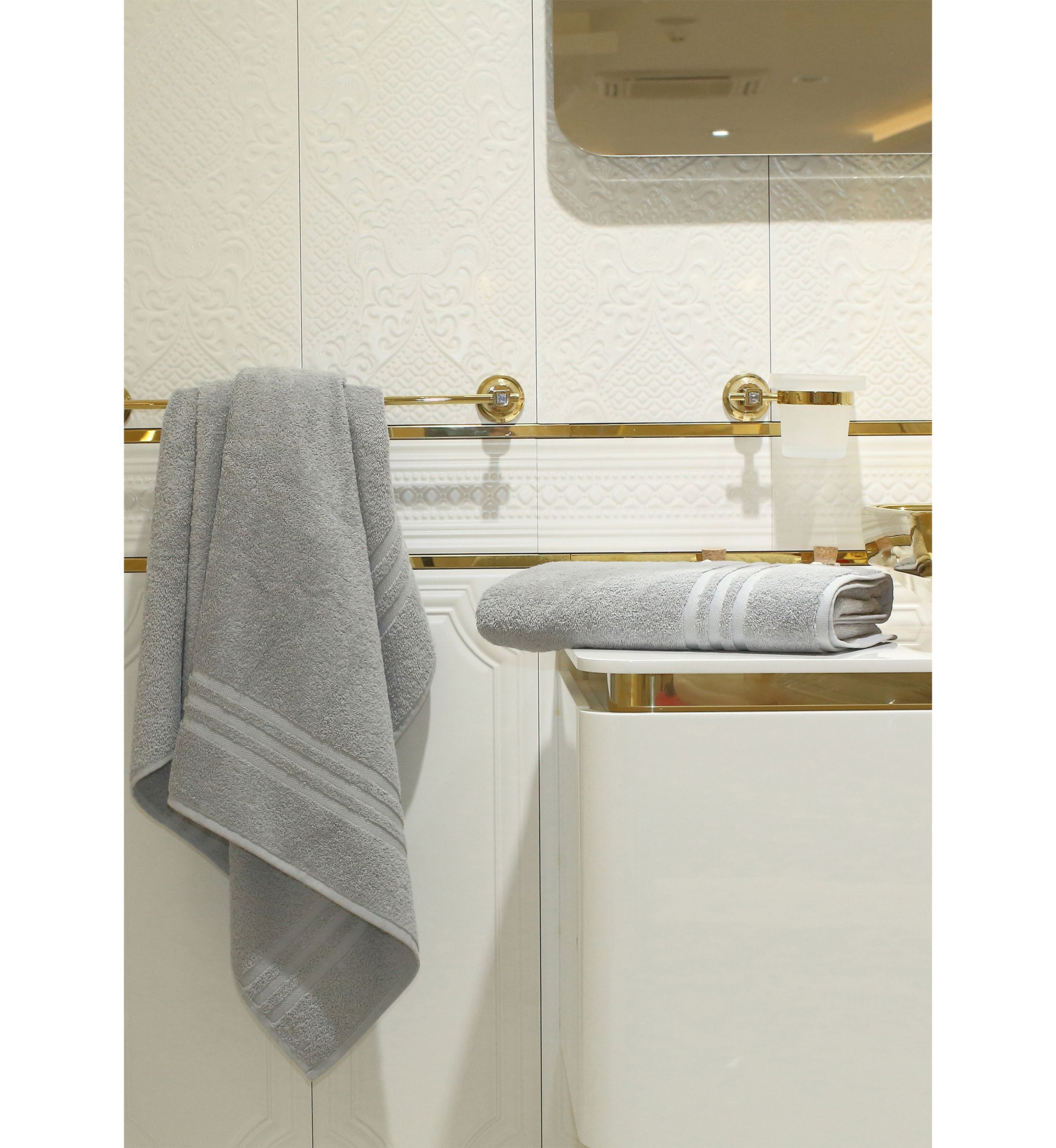 Set of 2 Turkish Cotton Denzi Bath Towels