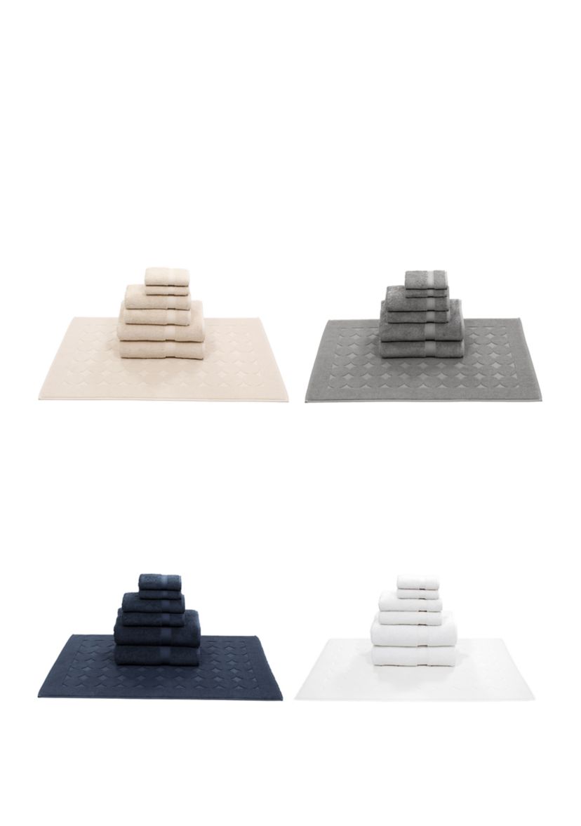 7 Piece Turkish Cotton Sinemis Terry Towel Set