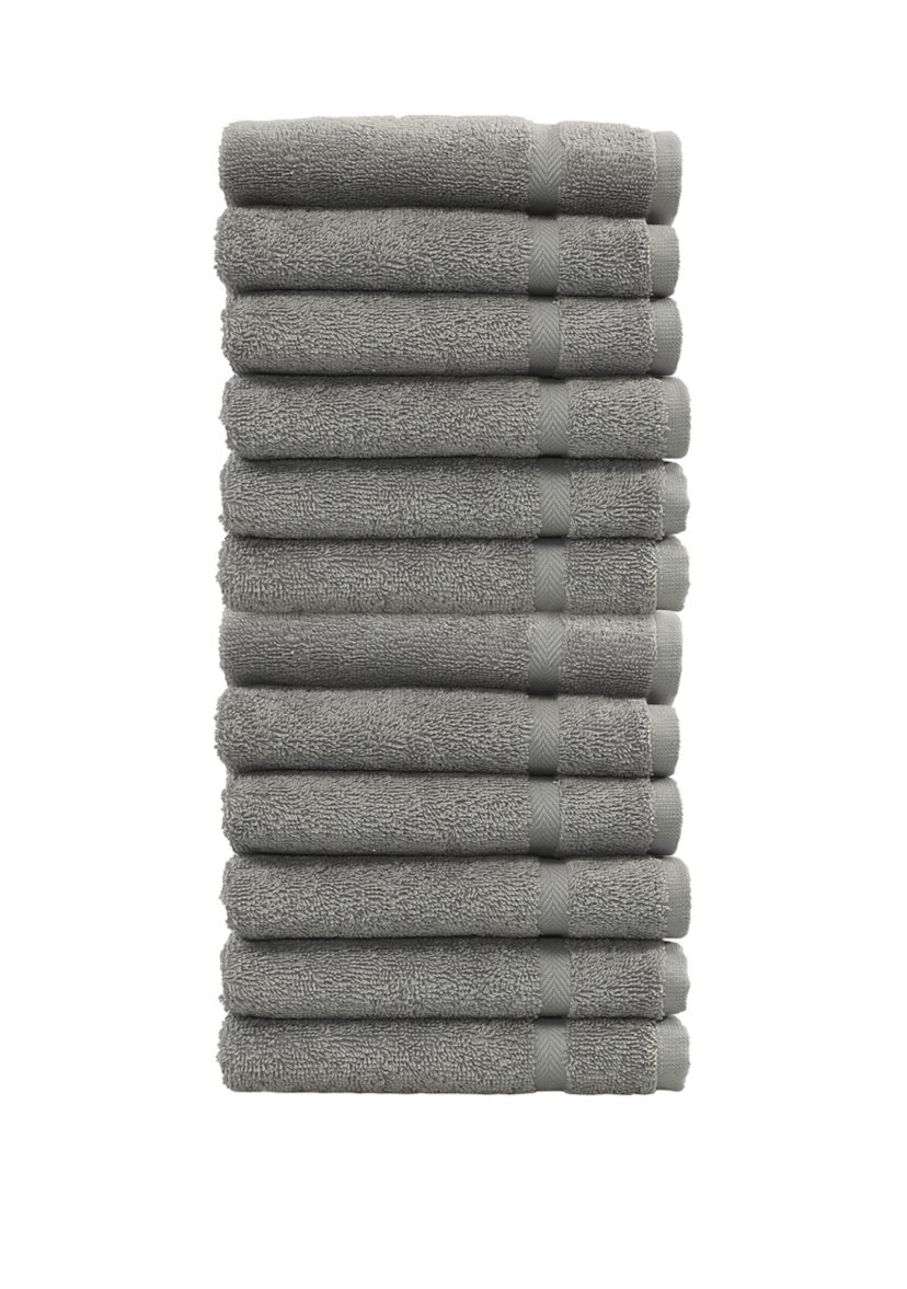 Set of 12 Turkish Cotton Denzi Washcloths