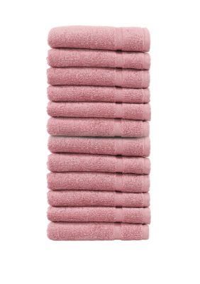 Linum Home Textiles Set of 12 Turkish Cotton Denzi Washcloths