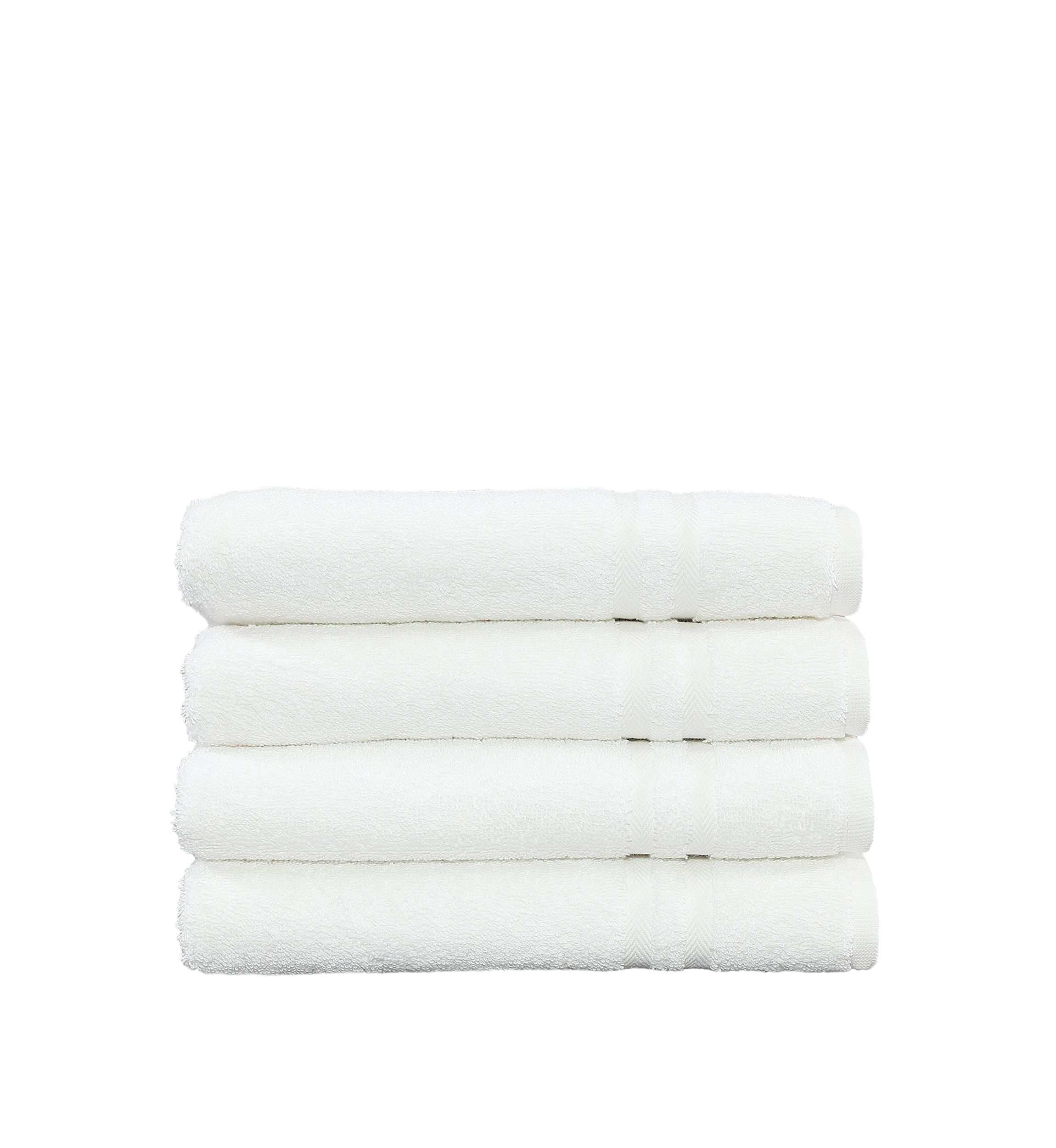 Set of 4 Turkish Cotton Denzi Bath Towels