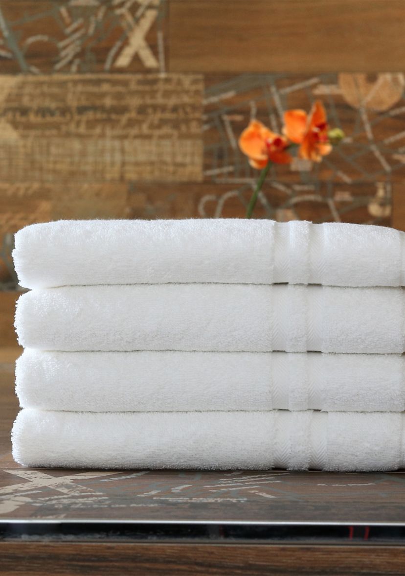 Set of 4 Turkish Cotton Denzi Bath Towels