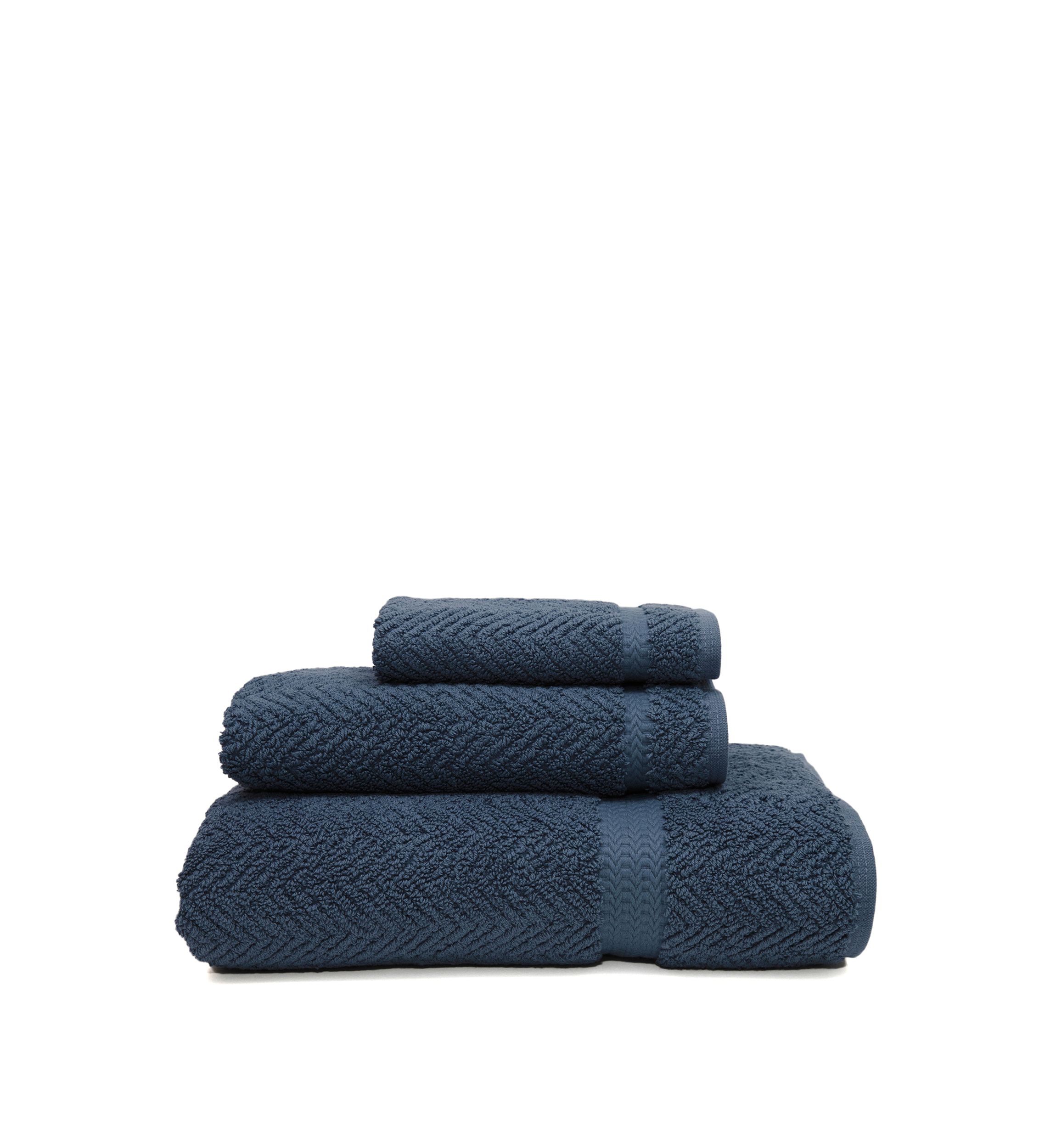 3 Piece Turkish Cotton Herringbone Towel Set