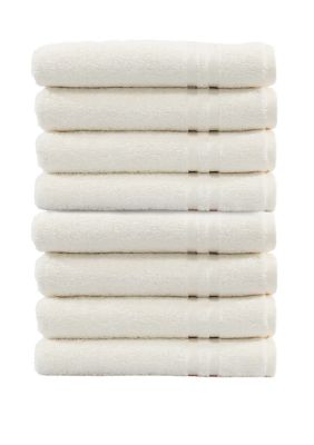 Linum Home Textiles Set of 8 Turkish Cotton Denzi Hand Towels