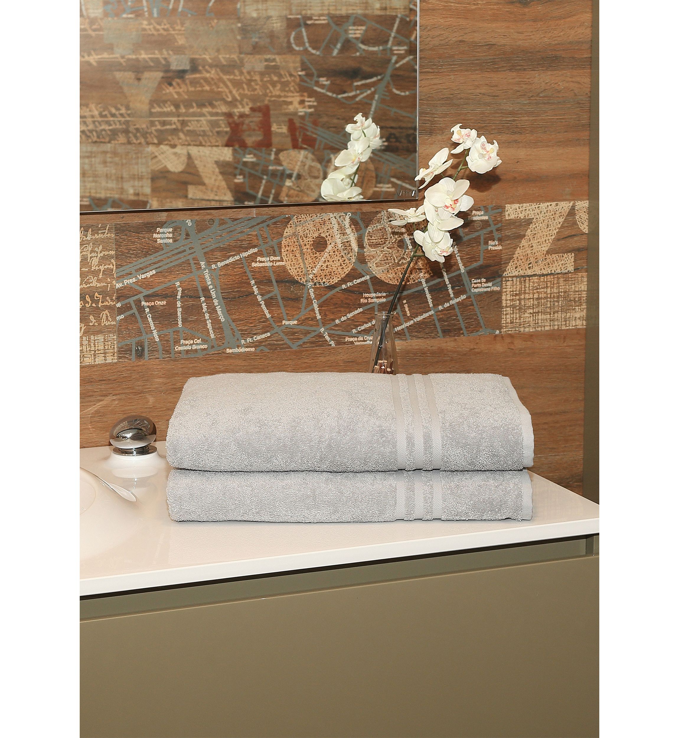 Set of 2 Turkish Cotton Denzi Bath Sheet