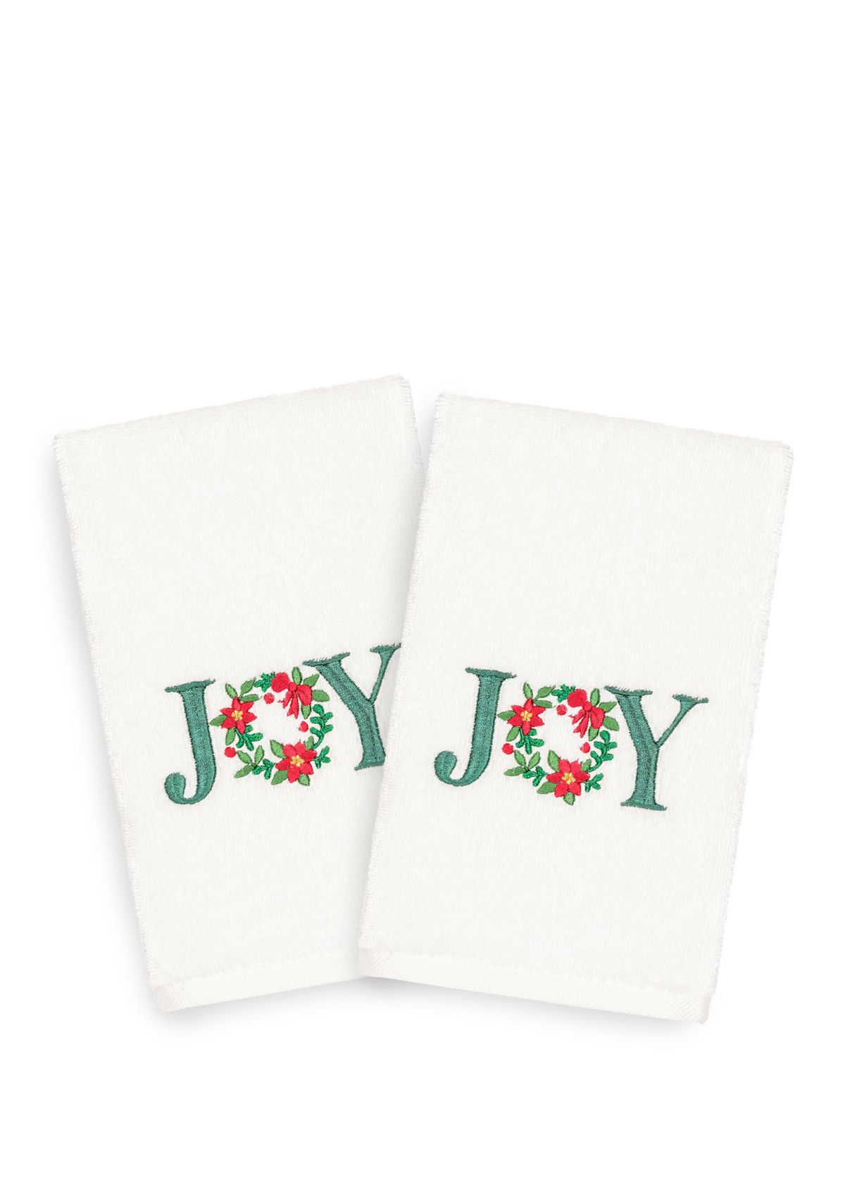 Christmas Joy Embroidered Luxury Turkish Cotton Hand Towel