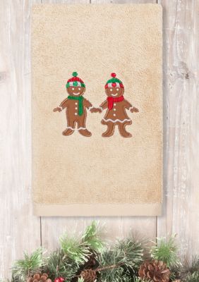 Gingerbread - Embroidered Luxury Turkish Cotton Hand Towel