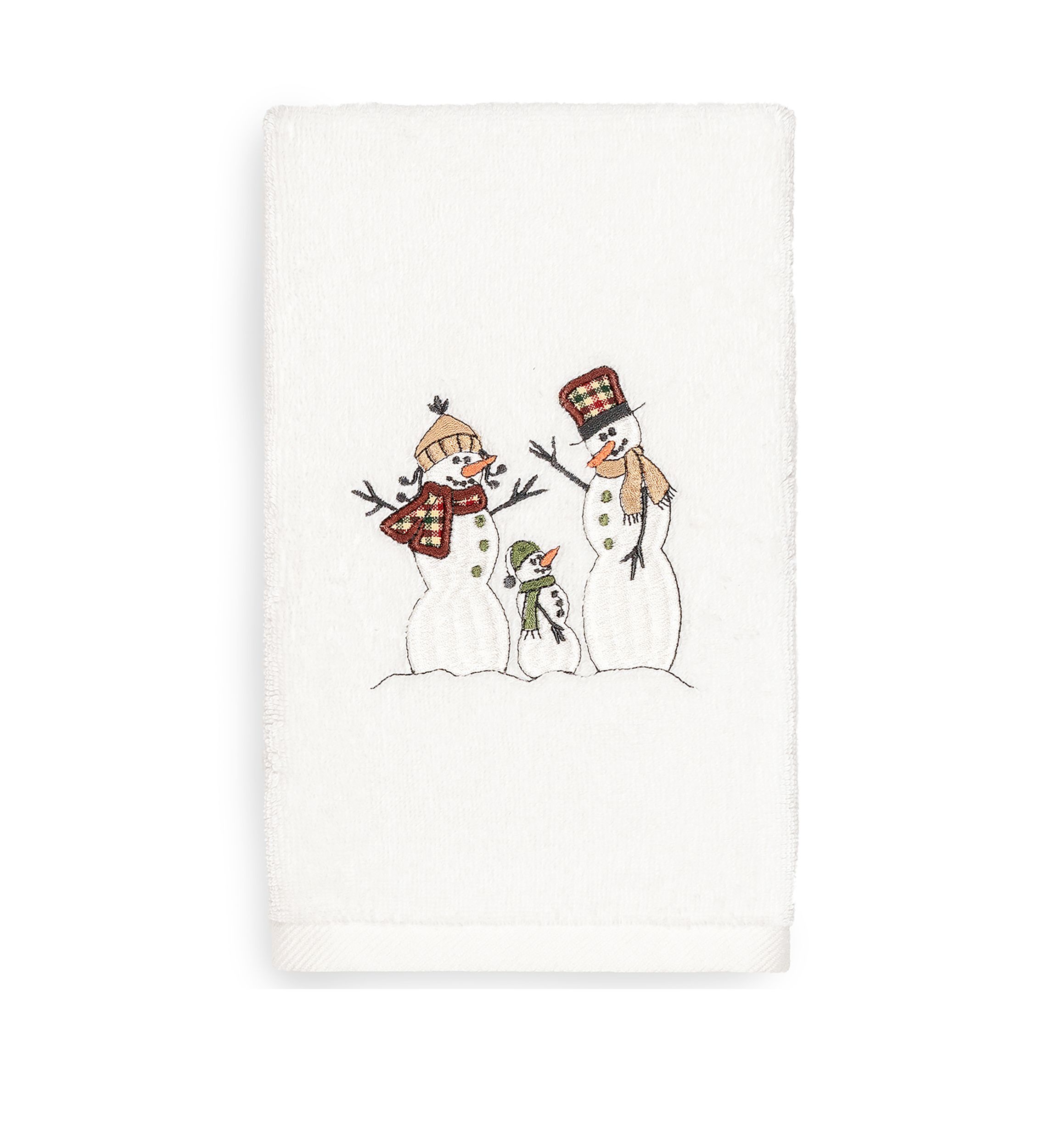 Christmas Candy Canes - Embroidered Luxury Turkish Cotton Hand Towel