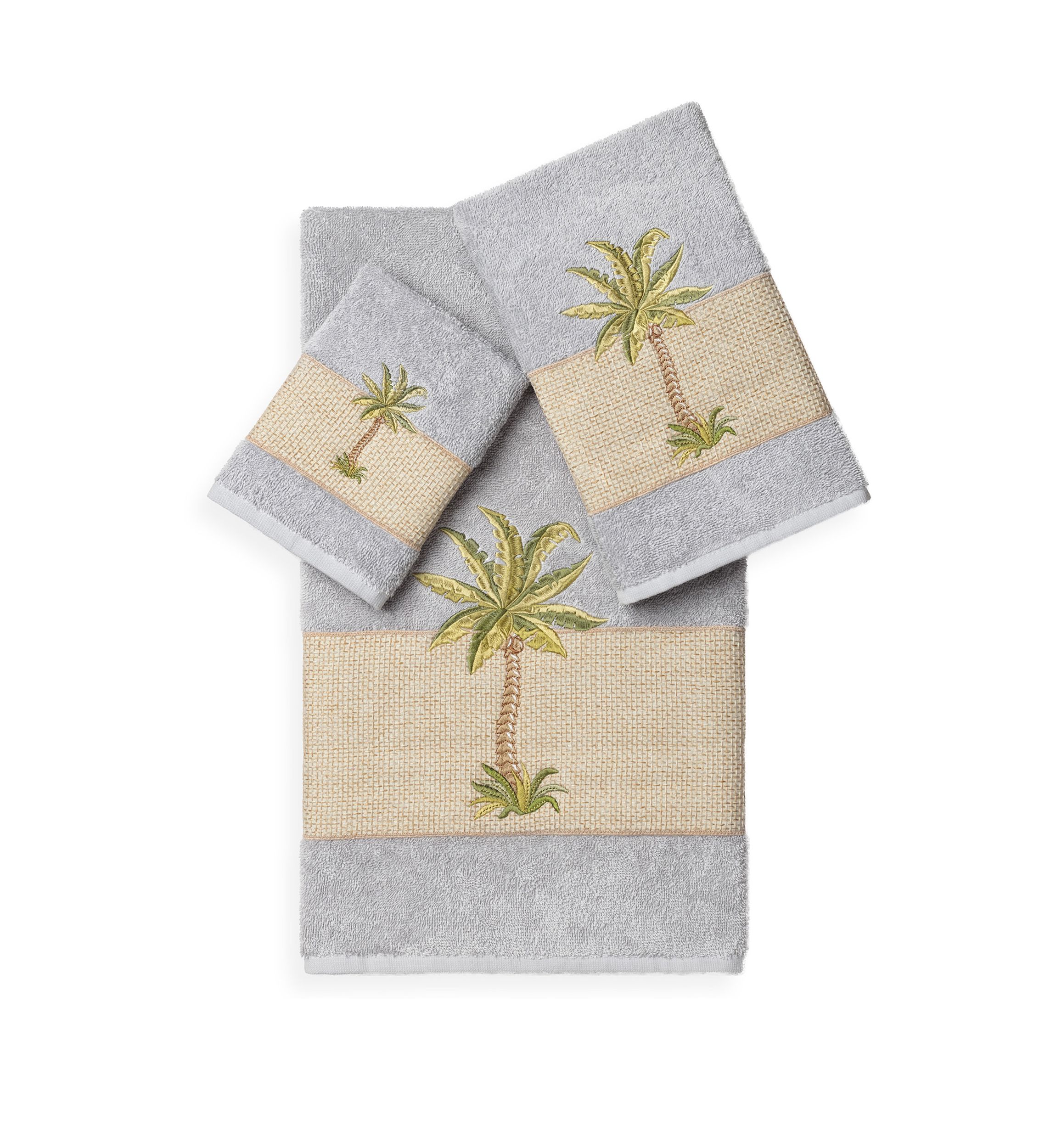 Colton 3 Piece Embellished Towel Set