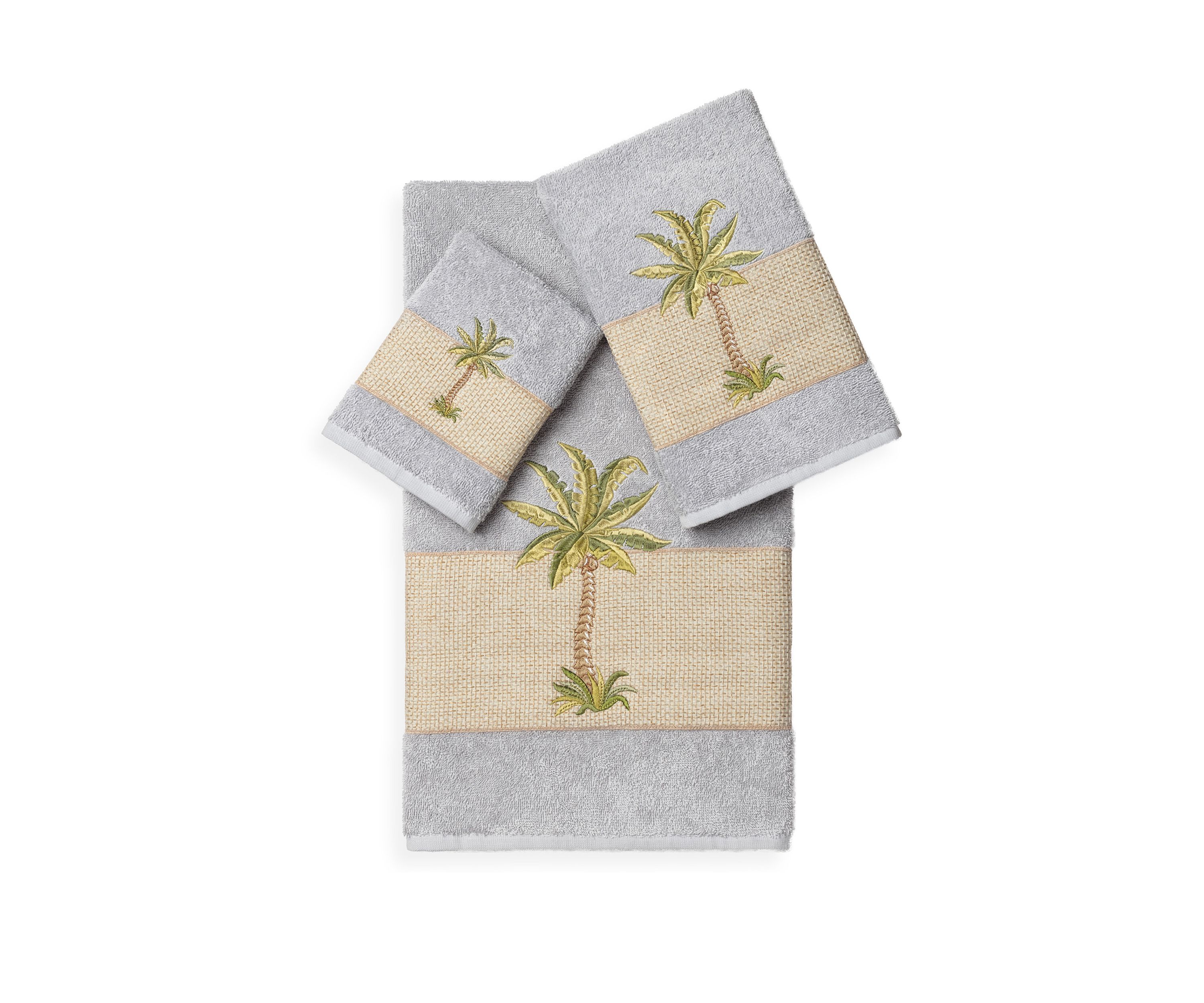 Colton 3 Piece Embellished Towel Set