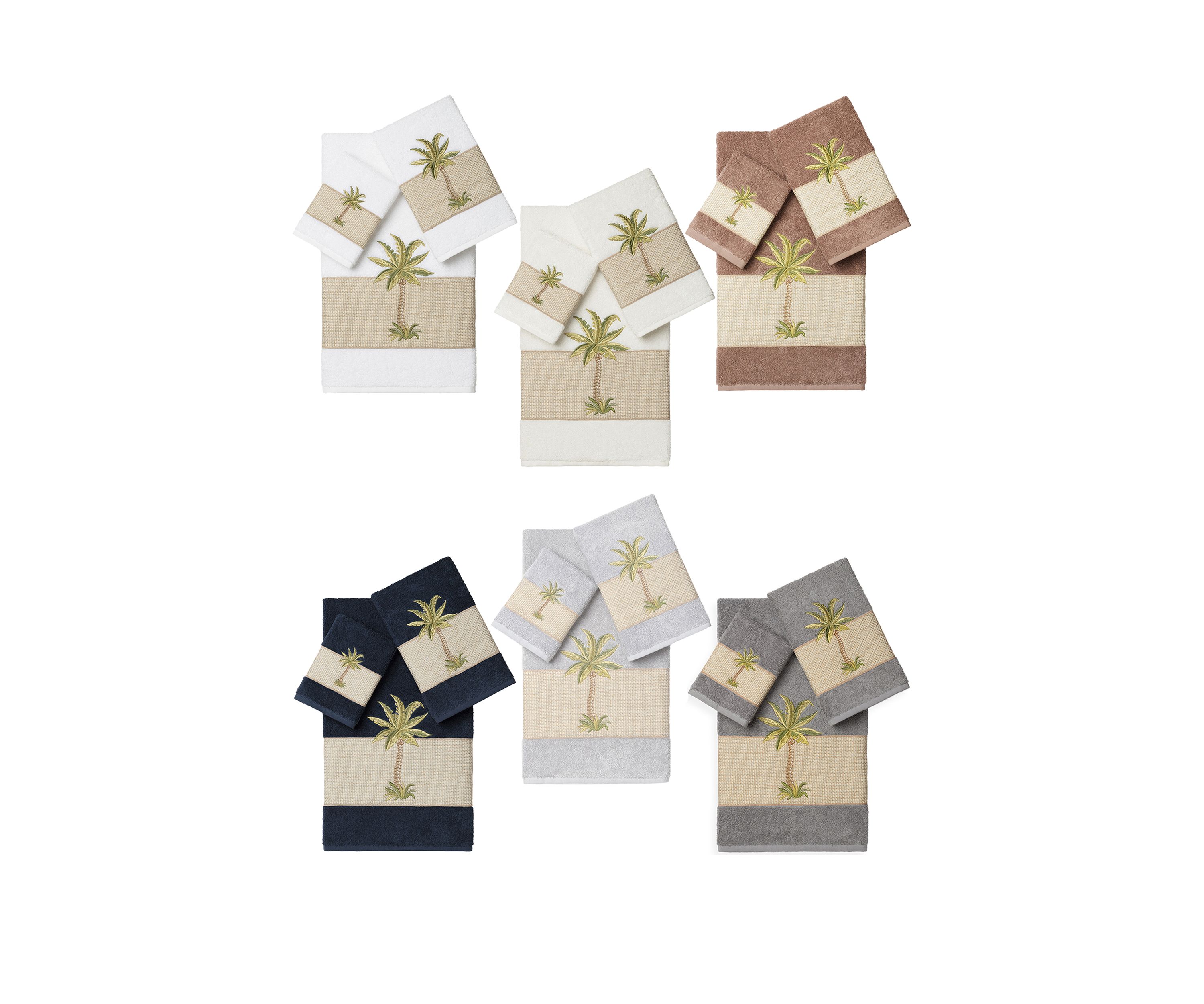 Colton 3 Piece Embellished Towel Set