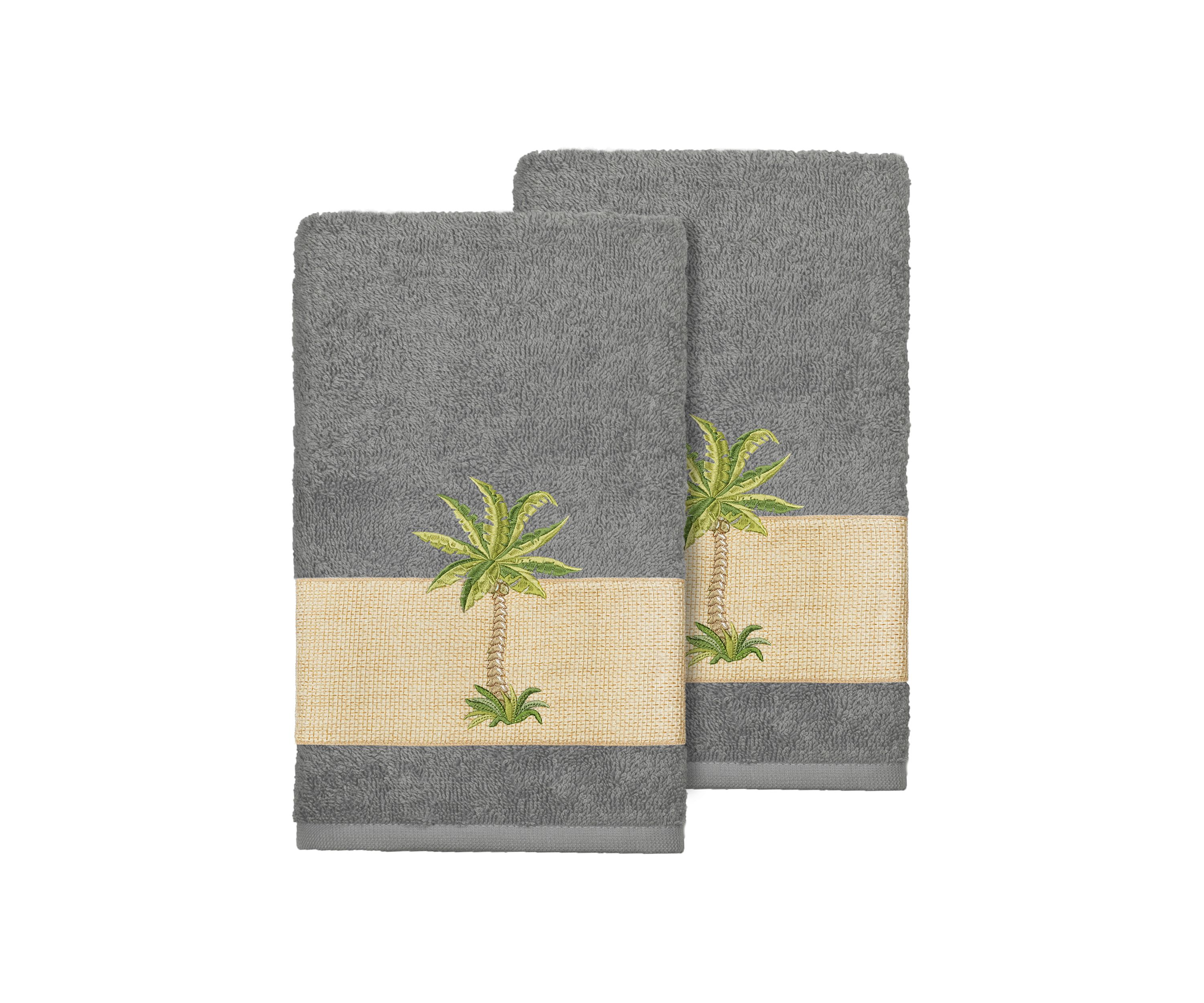 Colton 2 Piece Embellished Hand Towel Set