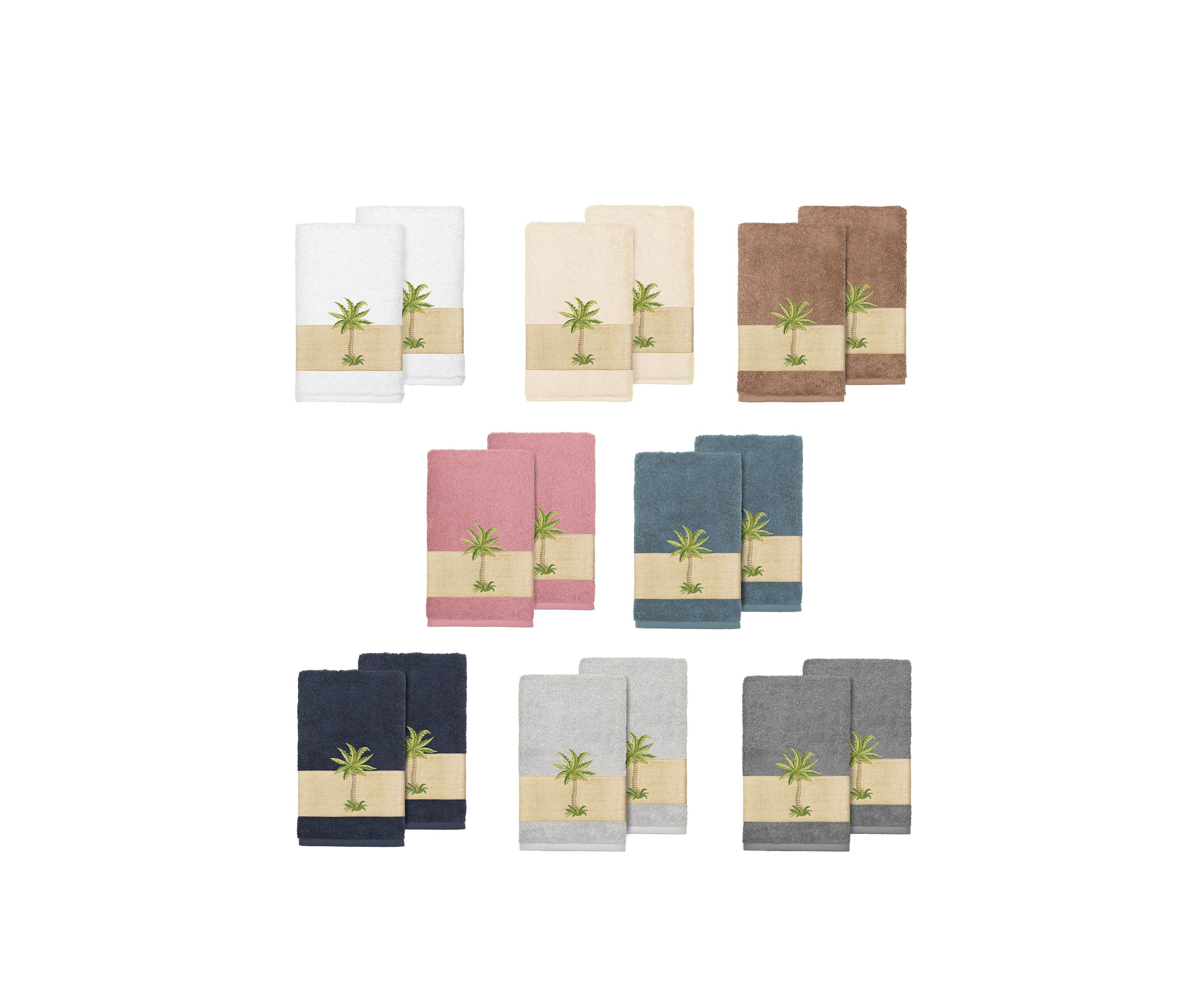 Colton 2 Piece Embellished Hand Towel Set