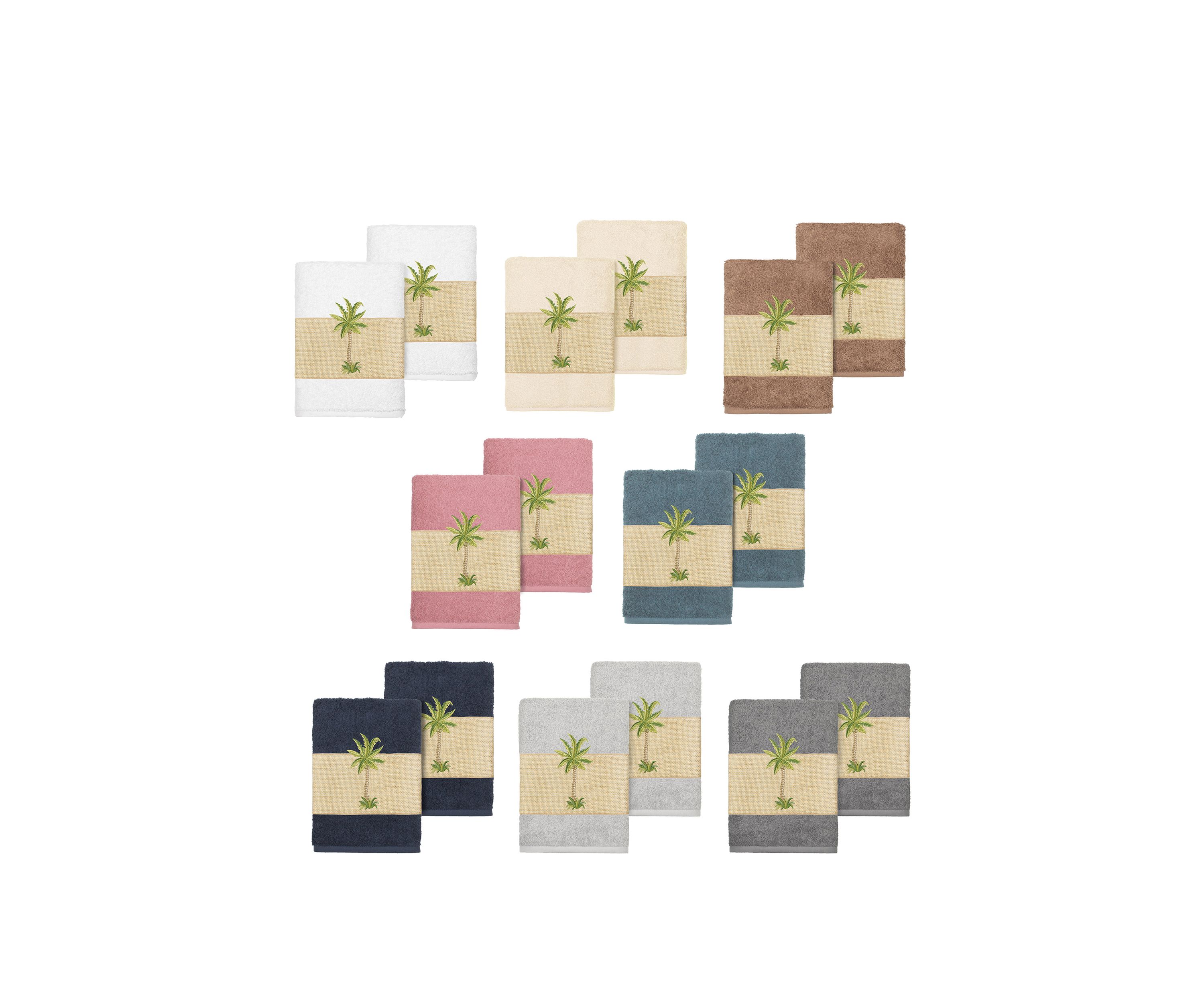 Colton 2 Piece Embellished Washcloth Set