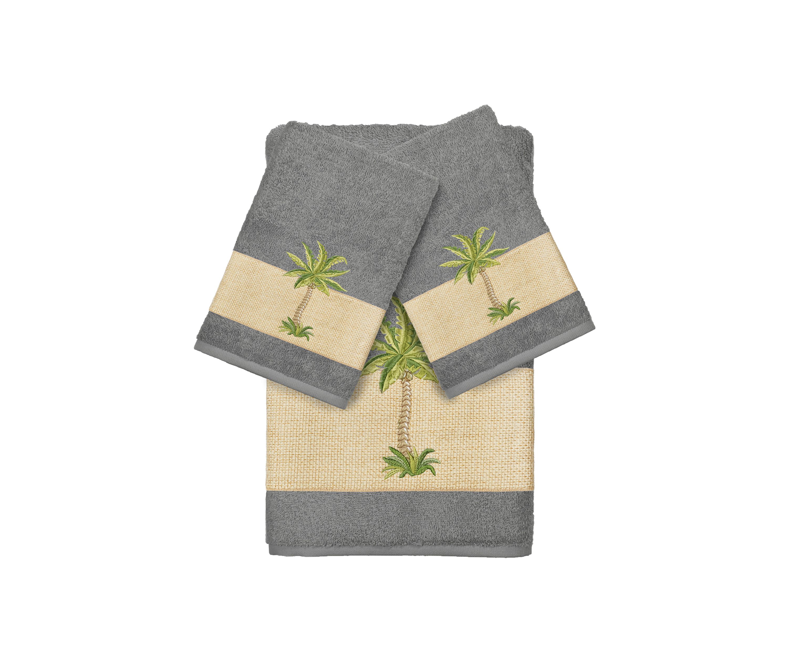Colton 3 Piece Embellished Towel Set