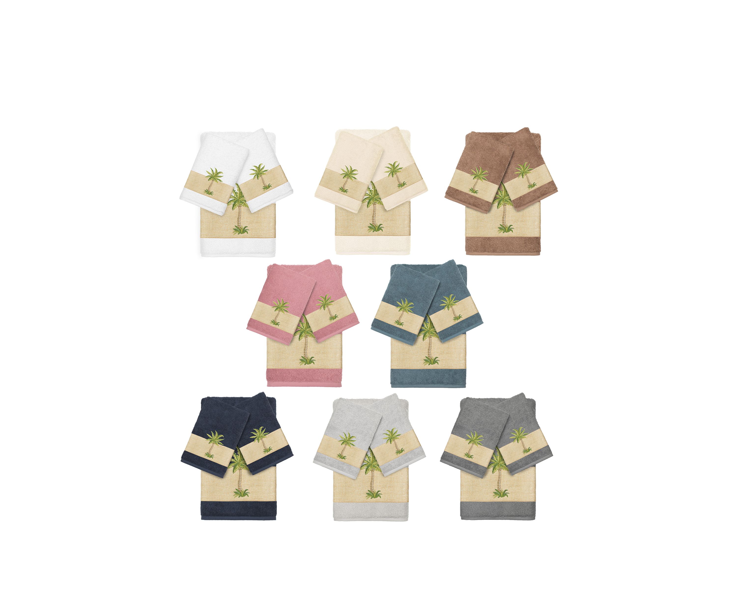 Colton 3 Piece Embellished Towel Set