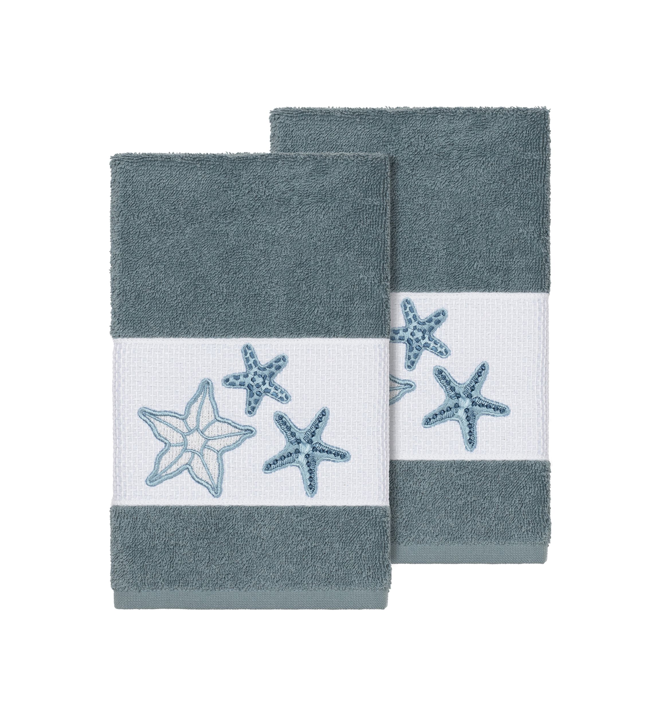 Lydia 2 Piece Embellished Hand Towel Set