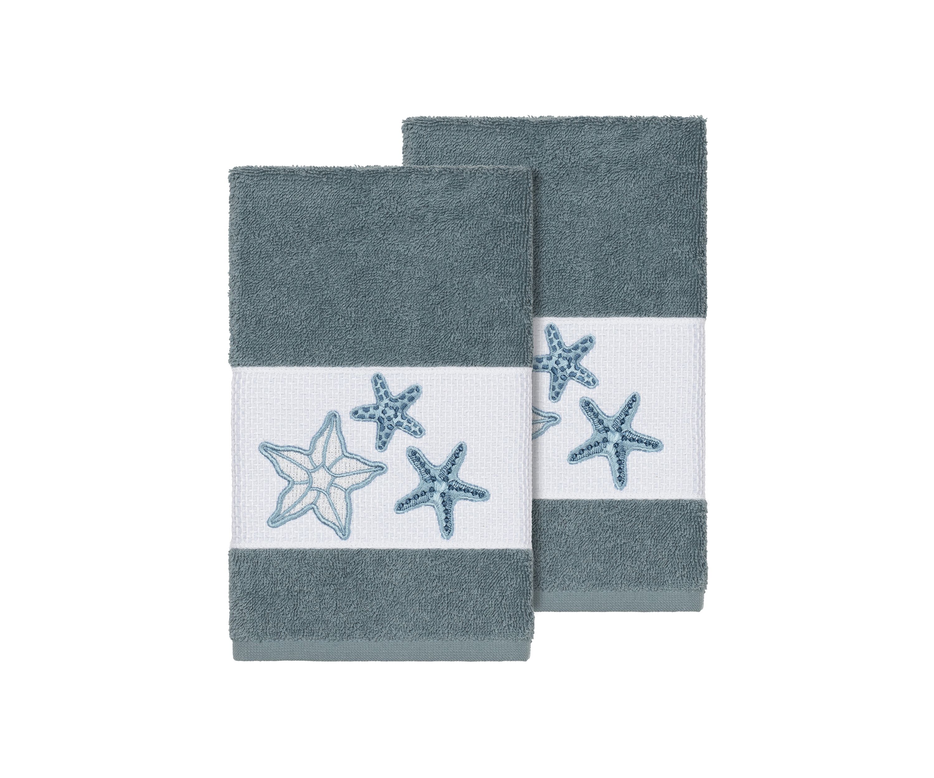 Lydia 2 Piece Embellished Hand Towel Set