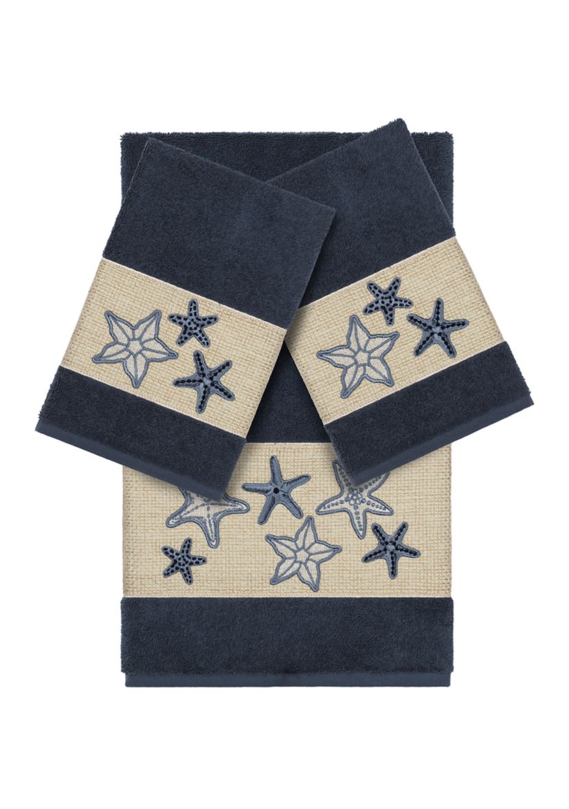 Lydia 3 Piece Embellished Towel Set