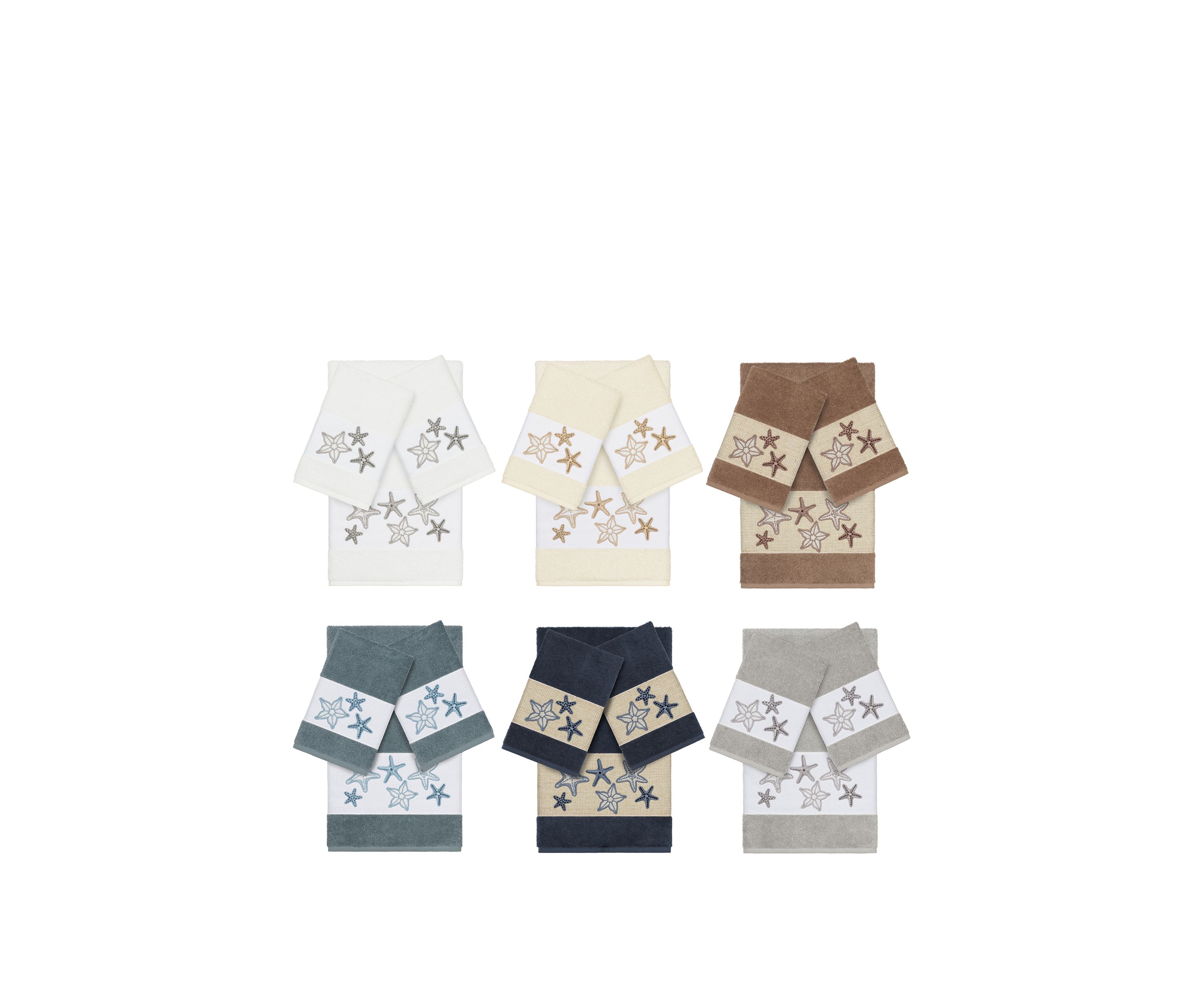 Lydia 3 Piece Embellished Towel Set