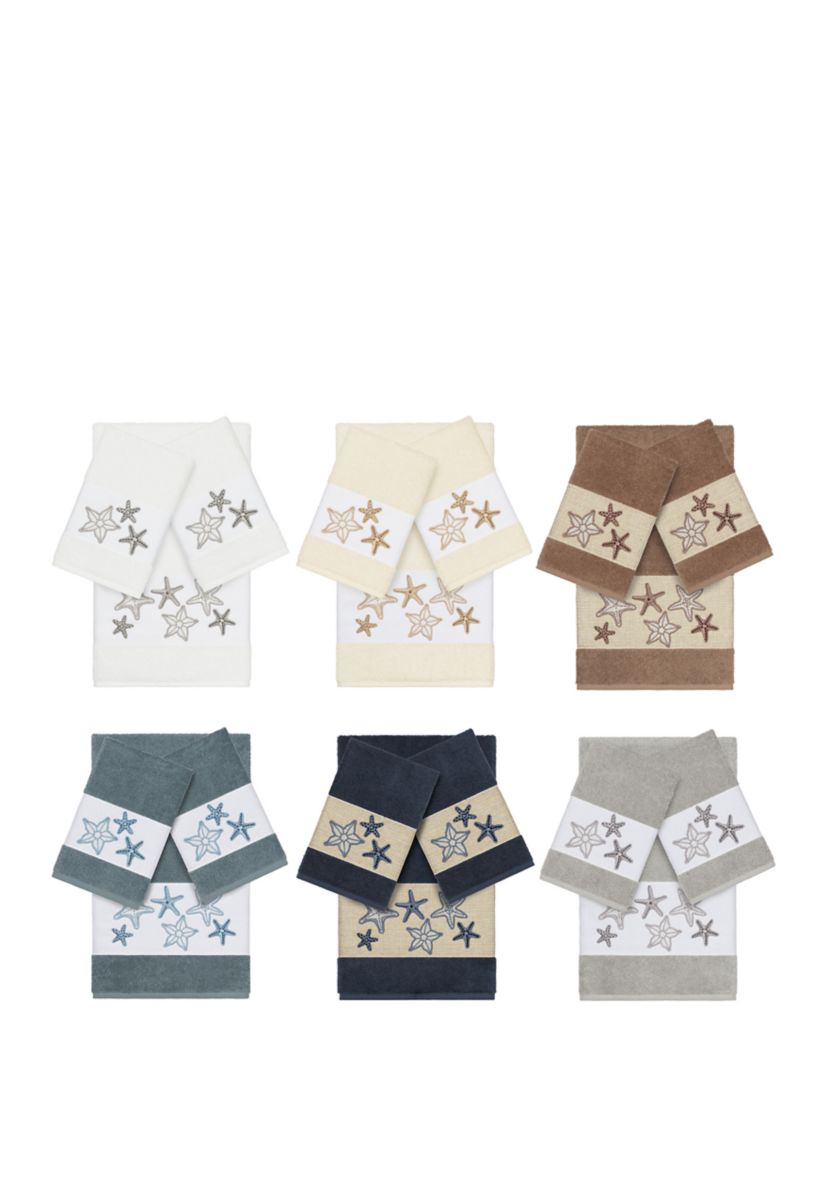 Lydia 3 Piece Embellished Towel Set